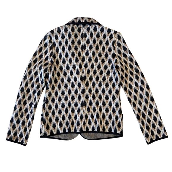 Pendleton Woolen Mills Thick 100% Cotton Ikat Print Blazer Size M Petite - Picture 2 of 5